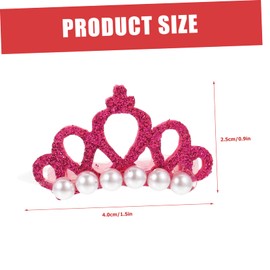 Kisangel Pet Hair Clier Dog Hair Clips Exquisite Pet Hairpins for Grooming Crown-Shaped Hairpins for Dogs Cats