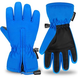 Kids Gloves Children Winter Thermal Warm Cold Weather Gloves Girls Boys Children(Sky Blue- 11-14Y: YM)
