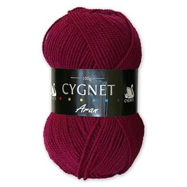 Cygnet Aran Knitting Yarn 100g 100% Acrylic 6964 Crimson