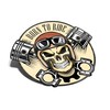 Motorcycle Born to Ride Sticker Skull Vinyl Sticker Motorcycle Helmet