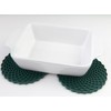 Dark Green Drinks Coasters Set of 6 by Stone &