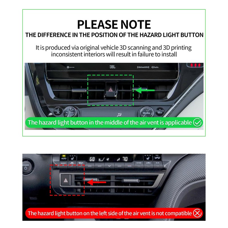 Car Phone Holder for Toyota Camry/Hybrid 2021-2024 Magsafe Accessories