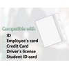 AOYEGIC Pack of 10 ID Covers, Transparent Card Sleeves, Waterproof