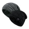 Chalier 2-piece slouch beanie knitted hat winter hat for men