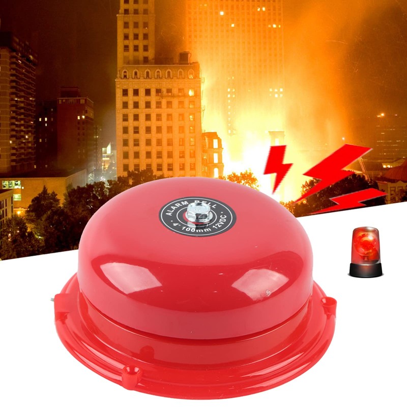 4 Inch Metal Fire Control Internal Strike Type Electric Bell,