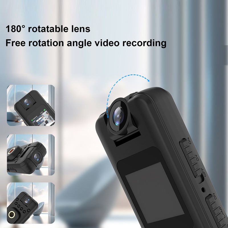 Body Cam Audio Video Recording Magnetic Mount 1080P HD Mini