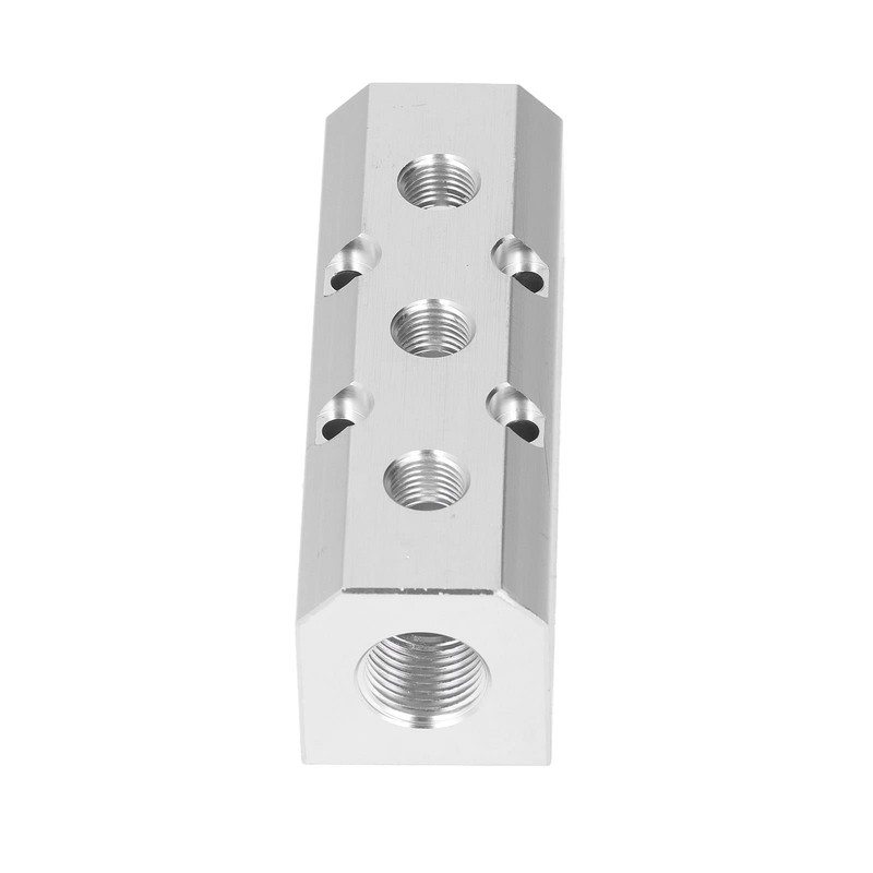 AIR Manifold Large Aluminium Pneumatic Block 40X40MM G1/2 Inlet G1/4