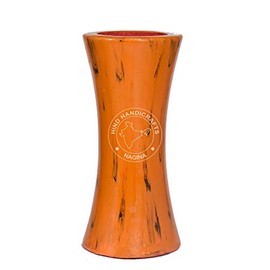 Hind Handicrafts Decorative Hand Painted Mango Wooden Flower Vase for Home Office Decor, Living Room, Dining Table Centerpiece - 8x3.5 Inches (Maroon)