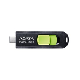 Aidata ACHO-UC300-128G-RBK/GN-I USB Memory, Black/Green, 128 GB USB Type-C Maximum Reading Speed 100 MB/s