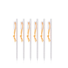 Boundless Voyage Titanium Pegs, Stake Solid, with Reflective Rope, Forged Pegs, Strong, Lightweight Pegs, 7.9 inches (20 cm), 9.4 inches (30 cm), 13.8 inches (35 cm), 15.7 inches (40 cm), Set of 4,