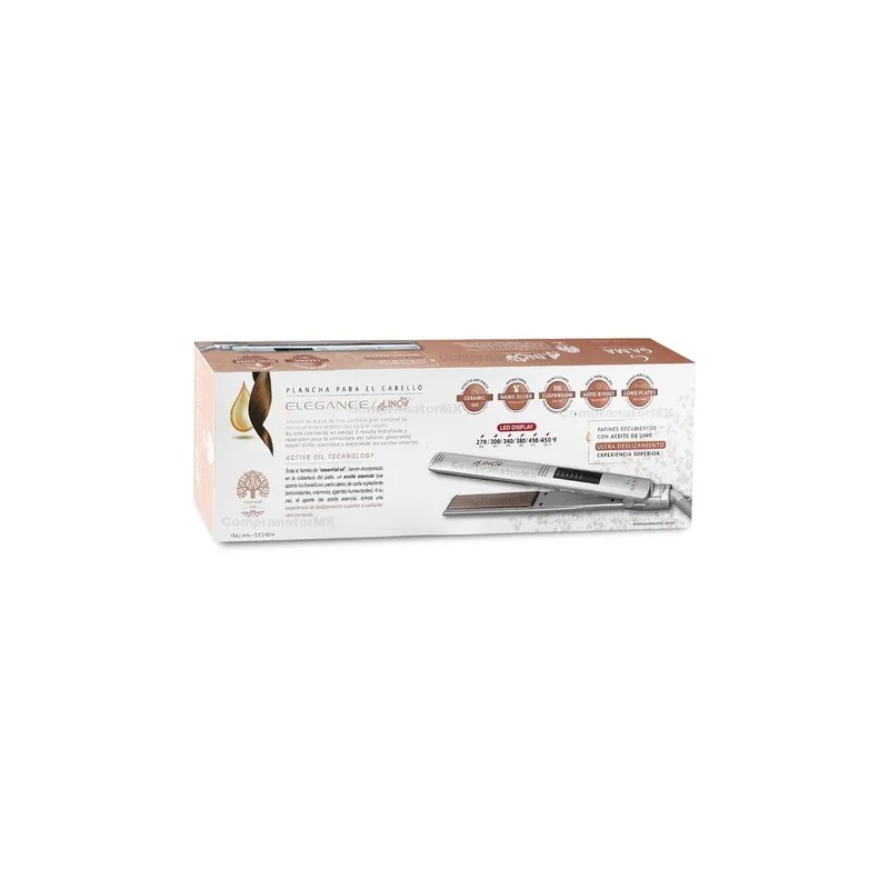 Alaciadora Cabello Digital Profesional Ga.ma Elegance Lino Blanco