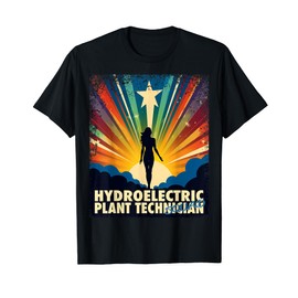 Hydroelectric Plant Technician Funny Female Hero Job Women T-Shirt