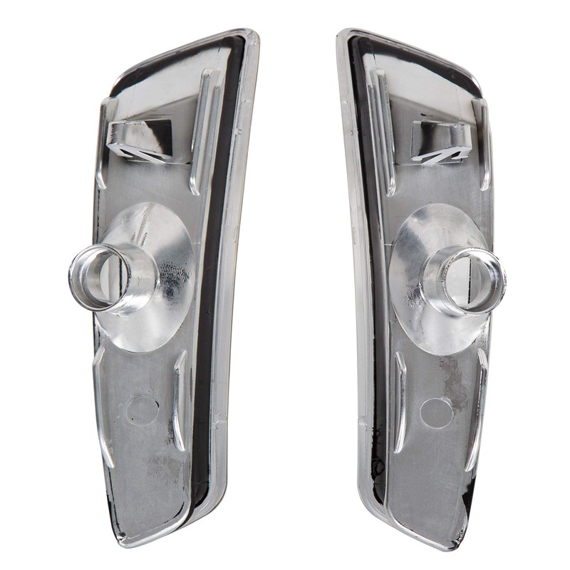 ECOTRIC 2 Pcs Clear Lens Front Bumper Side Marker Lights