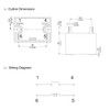 841-S-1A-D 12VDC Power Relay 30A 277VAC SPDM 4 Pins Quick