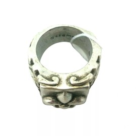 Stigma Mens Silver/Black Fashion Wide Ring Jewelry Size-9