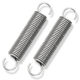 GUNGY Extension Spring 90mm Tension Spring With Dual Hook in 304 Stainless Steel OD 16mm Wire Diameter 2mm Max Load 8.8KG 2x16x90mm 2 Pieces