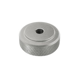Dynavox Set of 4 Mini Aluminium Knurling Feet for HiFi Devices such as Speakers, Amplifiers and Turntables Silver