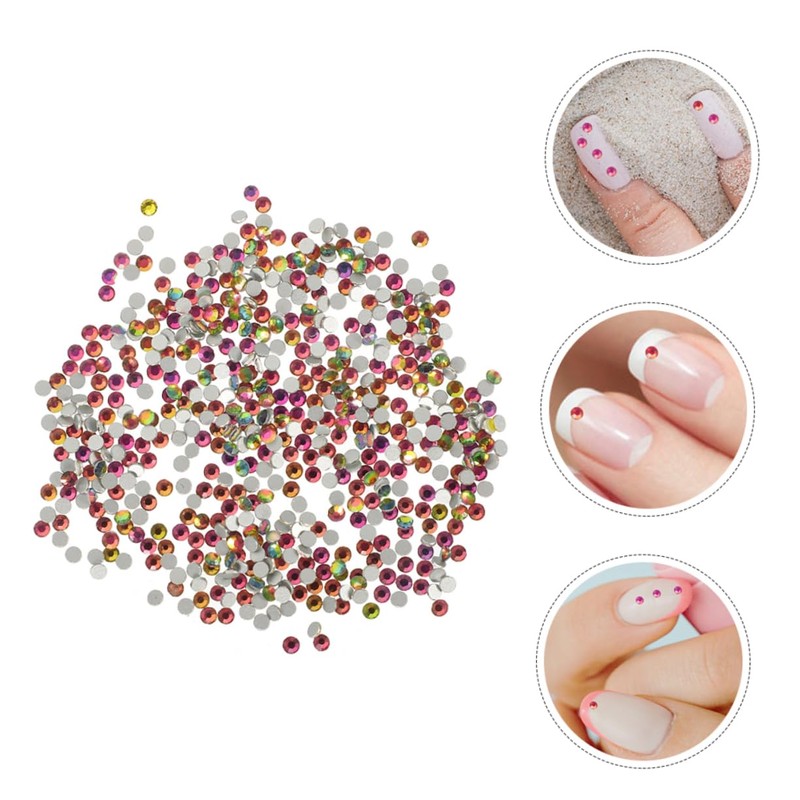 Angoily 2880pcs Flatback Rhinestones for Nails Glass Nail Art Gems