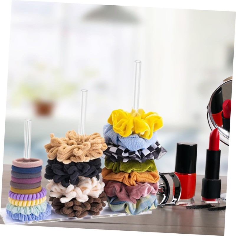 Ciieeo Bracelet Holder Hair Tie Organizer Acrylic Scrunchie Holder Stand