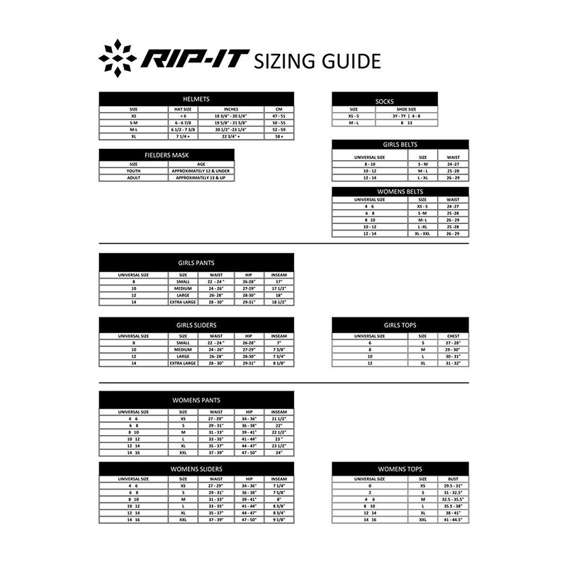 RIP-IT Classic Softball Over The Knee Sock (White, Medium/Large)