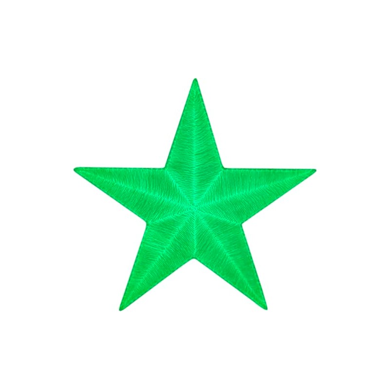 Glow in The Dark Star - Embroidered Iron On Patch