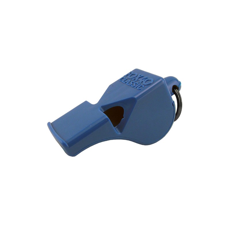 Fox 40 Classic Safety Whistle C/W Wrist-Lanyard Blue, regular