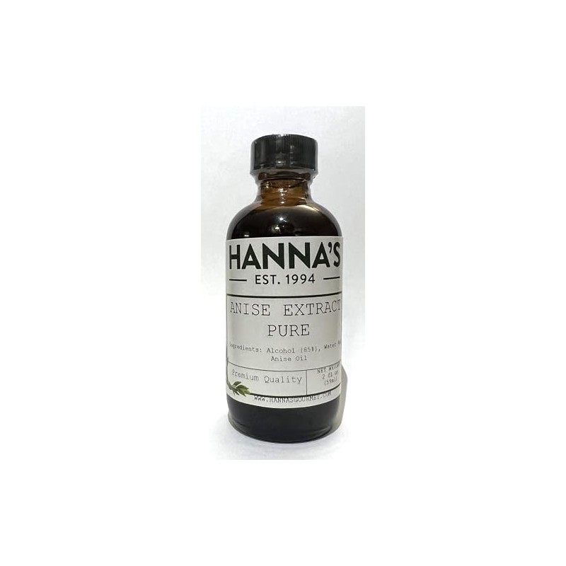 Hanna's Anise Extract Pure, 2 fl oz
