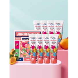 Viewa Junior Mild High-Fluoride Vegan Toothpaste Peach Flavor 110g 8 Pieces / 뷰카 주니어 마일드 고불소 비건 치약 복숭아향 110g 8개입