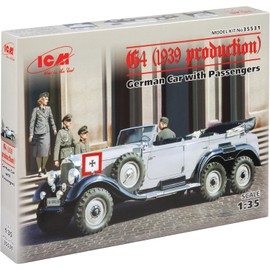 ICM 1/35 ドイツ軍 G4高官用乗用車 1939年 withフィギュア プラモデル 35531