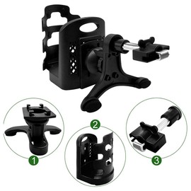 Keenso Car Air Vent Cup Holder, Universal Car Drink Cup Holder Portable Adjustable Car Air Vent Mount Stand for Water Bottle Coffee Cups Beverage Cans