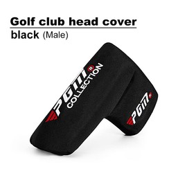 Tongdejing Golf Blade Putter Head Covers,Nylon Fabric ​Golf Putter Head Cover Prevents Damage to The Actuator Head for Most of Golf Club Heads (Black)