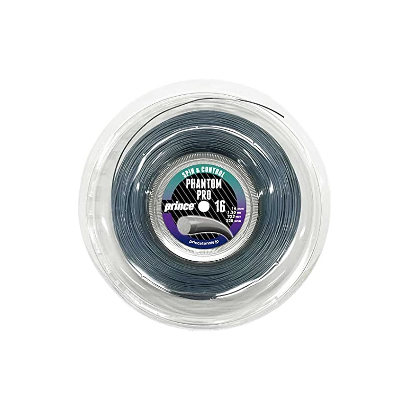 Prince 7JJ037 PHANTOM PRO 16 220m Reel Hard Tennis String