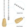 PATIKIL 1M 3.3ft Ceiling Fan Pull Chain, 4 Pcs Beaded