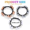 CAKURE Pearl Hair Ties Beaded Ponytail Holder No Damage Hair