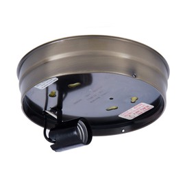 B&P Lamp® 6 Inch Fitter Wired Flush Mount Ceiling Fixture (Bronze)