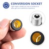 E17 to E14 Socket Adapter: 8 PCS Standard Medium Base