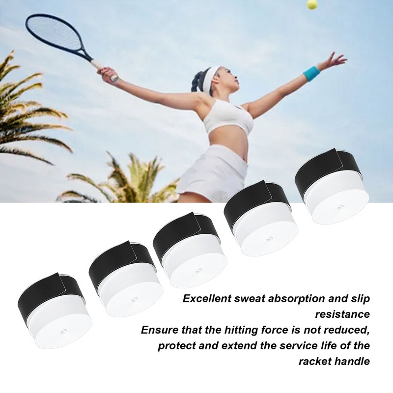 10Pcs Tennis Racket Grip Tape Anti Slip Comfortable Sweat Absorbent