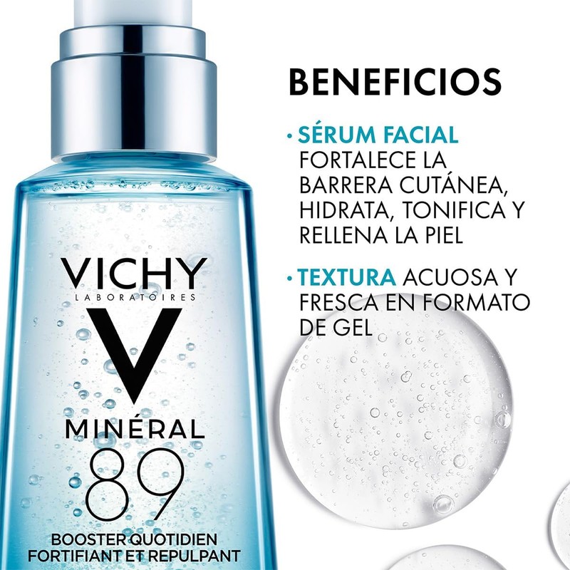 Vichy Minéral 89 Kit Hidratación: Booster + Contorno de Ojos