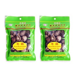 East Asia Dried Mushrooms Dried 120g 冬菇(小菇仔), Pack of 2
