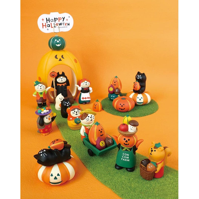 Deco Corporation ZHW-28873 Concombre Pumpkin Kick Cat 1.7 x 0.9