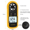 RUZIZAO Handheld Anemometer, Digital Wind Speed Meter Air Flow Velocity