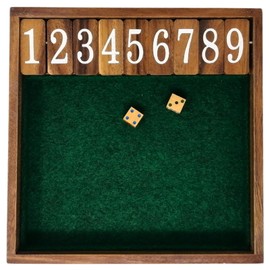 KINOKINO Jackpot Pro Dice Game Wooden Dice Jackpot Dice Game (Green L)