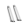 MZS Exhaust Tips, Stainless Steel 2.5" Inlet 4" Outlet 17"