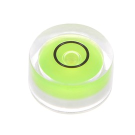 sourcing map Round Bubble Level 12x6mm Mini Circular Bullseye Spirit Levels for Leveling Camera Tripod Telescope Workshop Turntable Pictures Frame, Lime