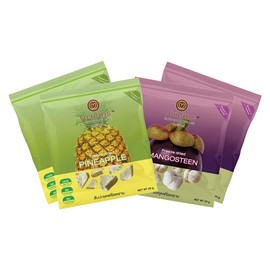 Origins Mangosteen and Pineapple Freeze Dried Fruit Snacks - No Sugar Added Dried Fruit for Healthy Eating