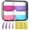 TSA Travel Cosmetic Containers Cream Jars(Pinkblue)