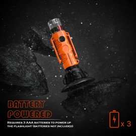 GOODSMANN Flashlight All Round Signal Light for Boat Kayak with Suction Cup & Magnetic Base