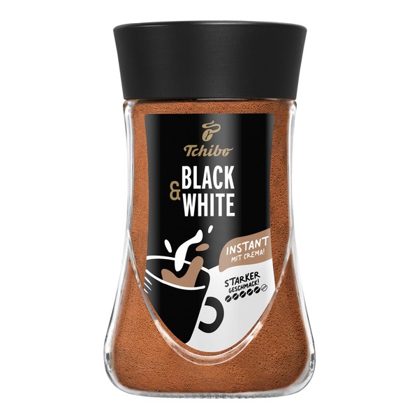 Tchibo Black&White Instant Coffee, 180 g - 1 Pack, Soluble