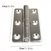 4Pcs 2.5" Detachable Door Hinge,Stainless Flag Hinge, Rising Butt Left
