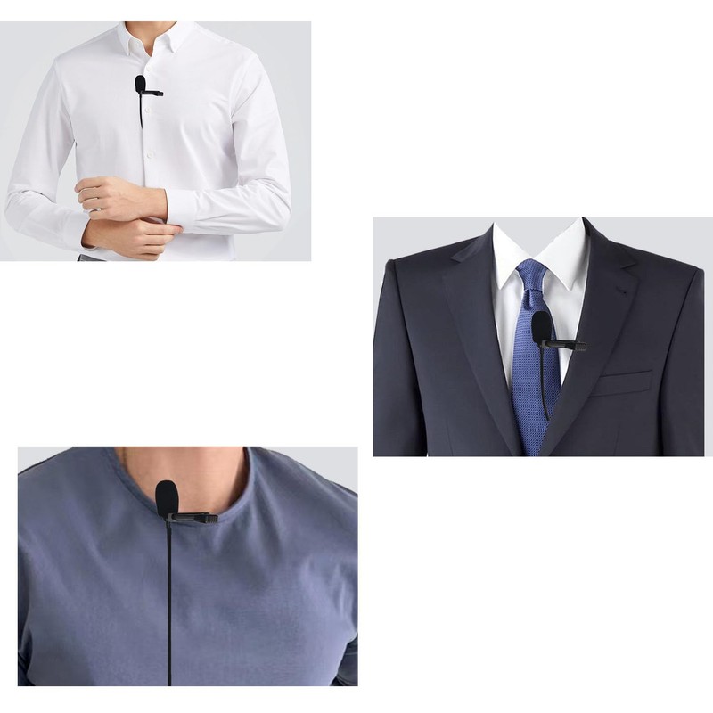 SPTSSWET Lavalier Microphone for DJI Wireless Mic Transmitters Compatible with